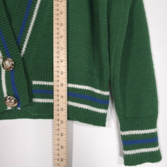 ALEXIA ADMOR Cathrine Knit‎ Sweater Green V Neck Cardigan Front Button Size XS - Picture 7 of 12